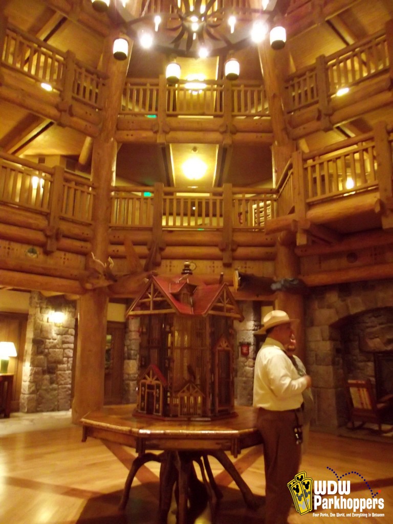 The lobby of the Villas at Disney's Wilderness Lodge