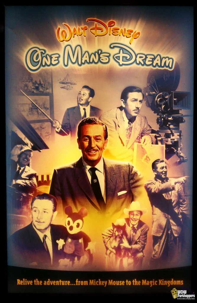 One Man's Dream Signage at Disney's Hollywood Studios Walt Disney World Resort