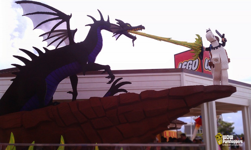 Downtown Disney Marketplace Lego Store Dragon