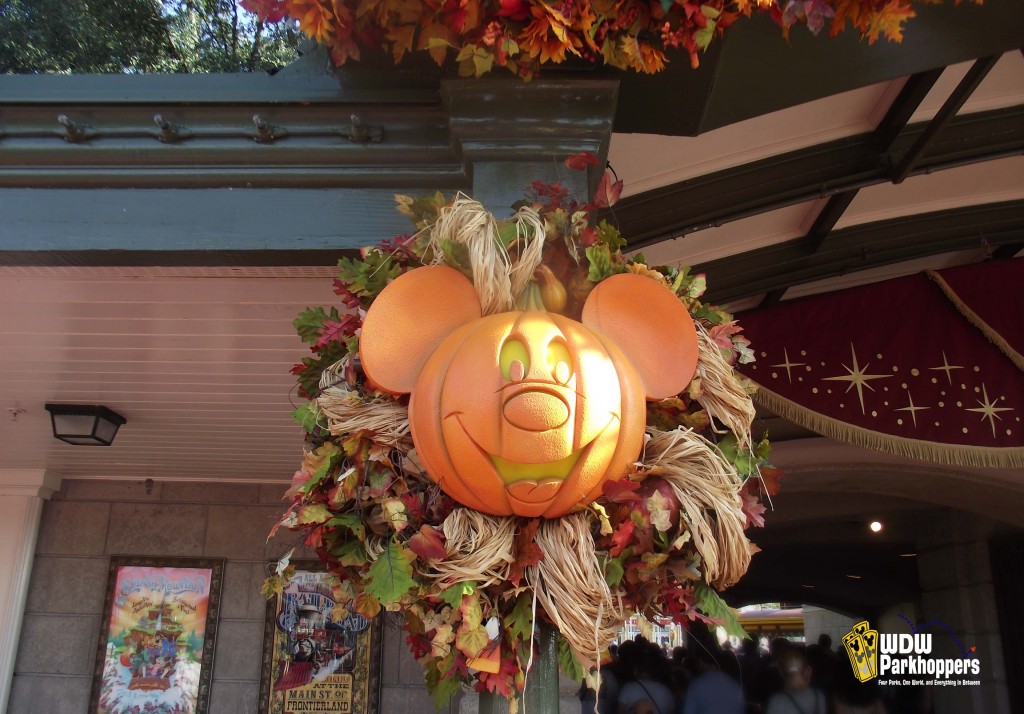 Halloween Decorations Entrance Main Street USA Magic Kingdom Walt Disney World