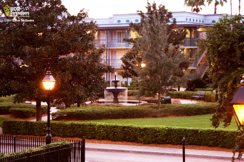 Courtyard at  Port Orleans French Quarter Resort Walt Disney World Resort