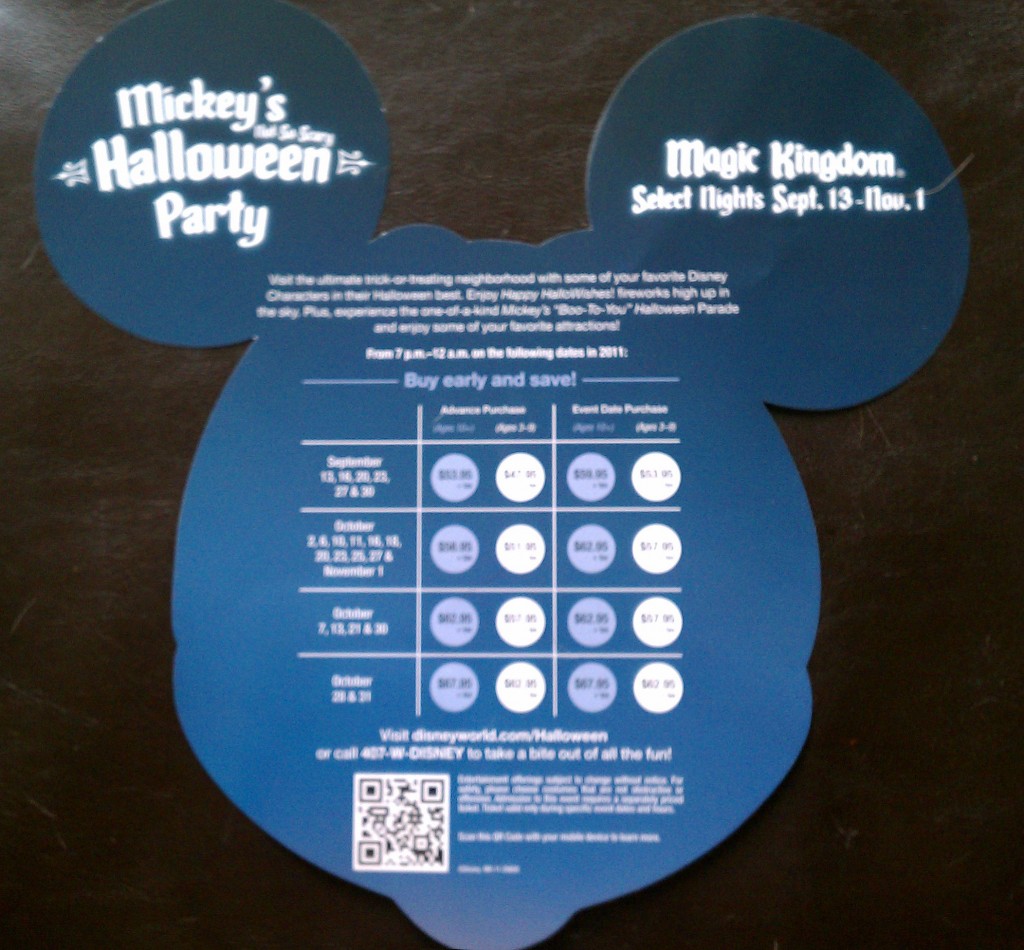 Mickey Mouse Ad for Mickey's Not So Scary Haloween Party