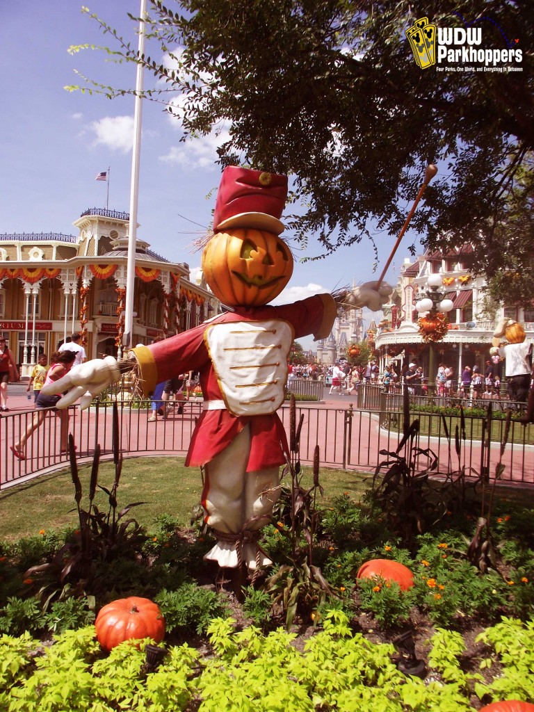Band Leader Pumpkin Scarecrows Main Street USA Magic Kingdom Walt Disney World Resort
