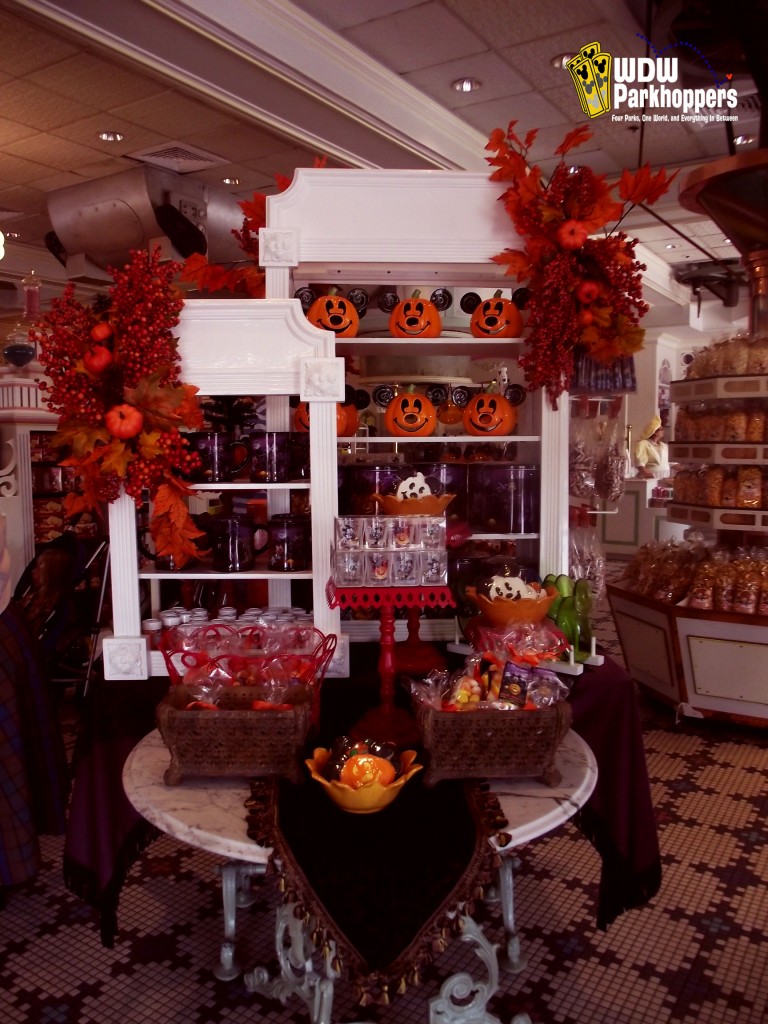 Display of Halloween Treats at Confectionary at Magic Kingdom on Main Street USA